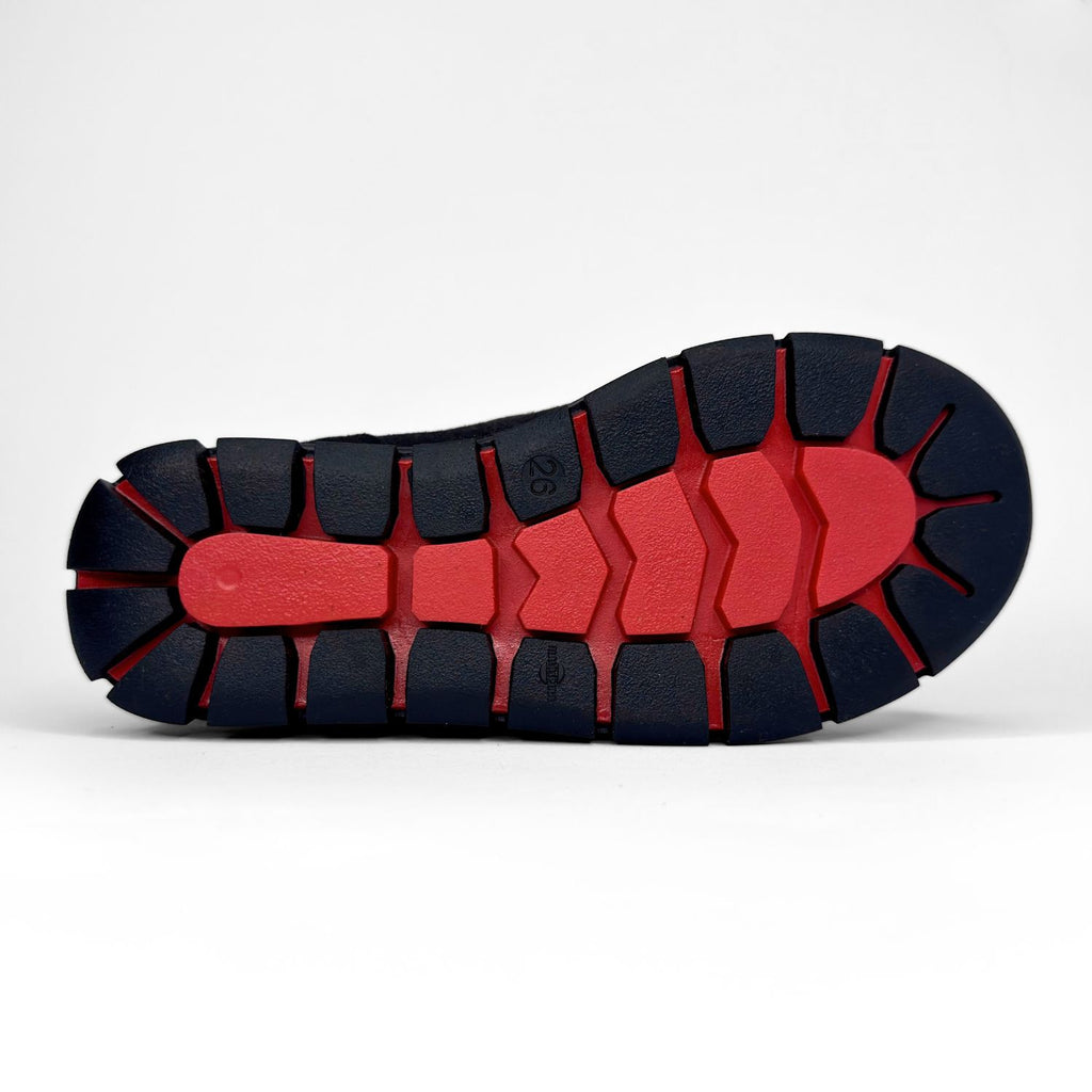 Tenten Black & Blue Double Strap Sneakers