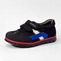 Tenten Black & Blue Double Strap Sneakers