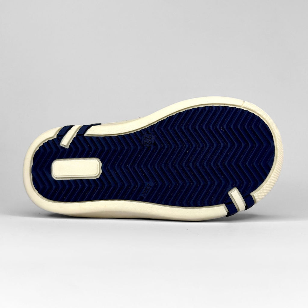 TenTen Boys Orthoflex Sneaker – Navy & Blue Trim