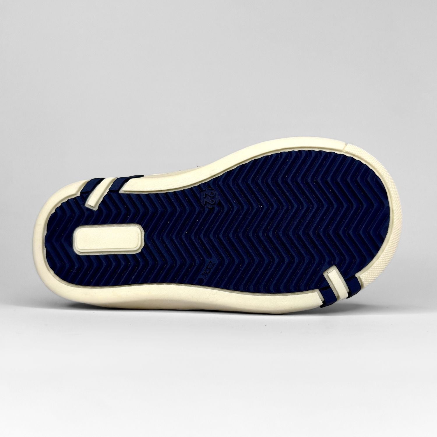 TenTen Boys Orthoflex Sneaker – Navy & Blue Trim