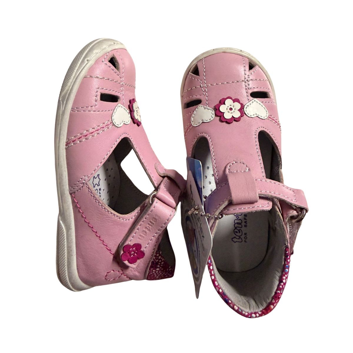 Mid-Cut Pink Sandals – Crafted from Box Leather